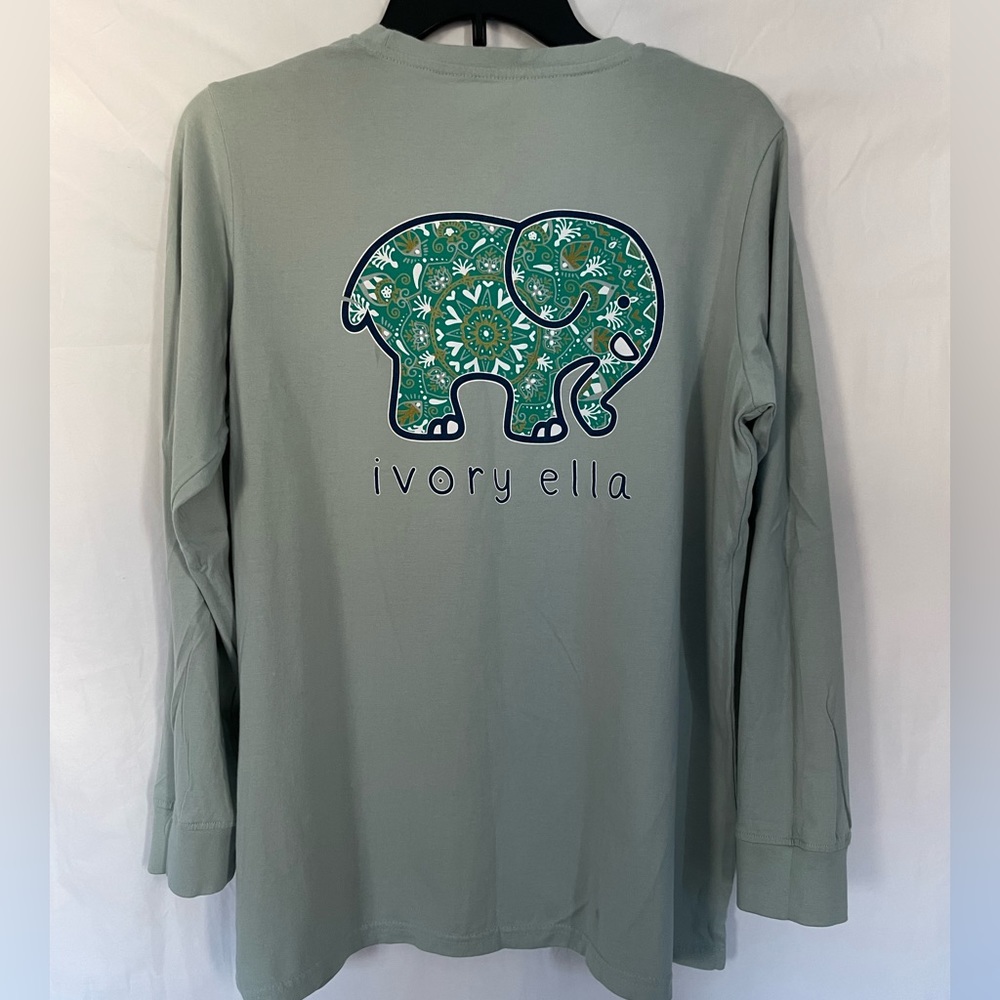 Ivory Ella large light blue loose fit long sleeve shirt